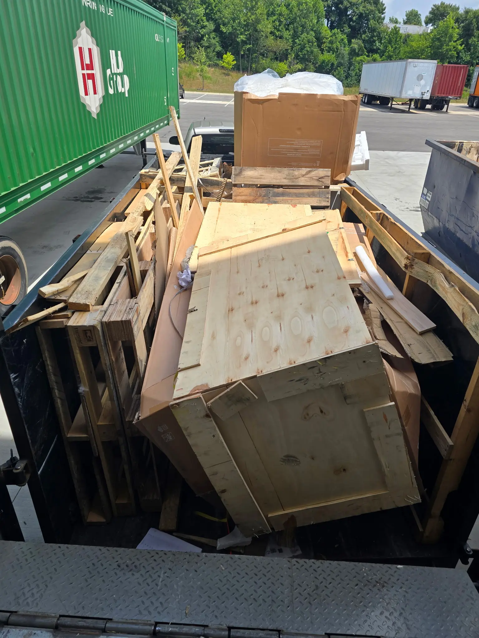 Contractor Debris — project completed by Brown Box Recycled
