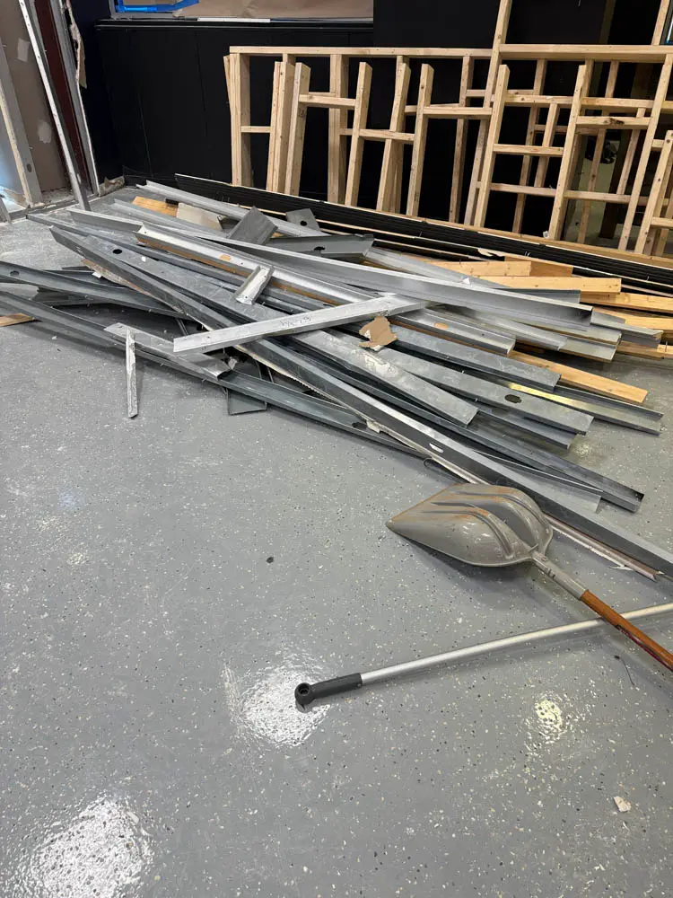 Contractor Debris — before and after